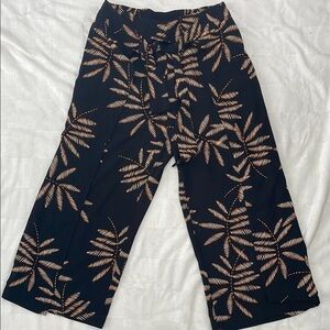 A new day Black and Tan Tropical Print Pants